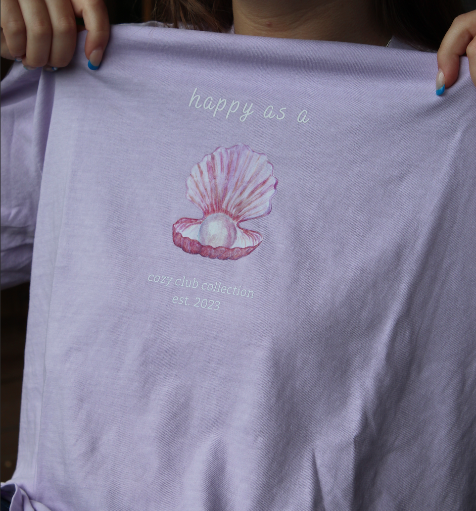 happy as a clam tee